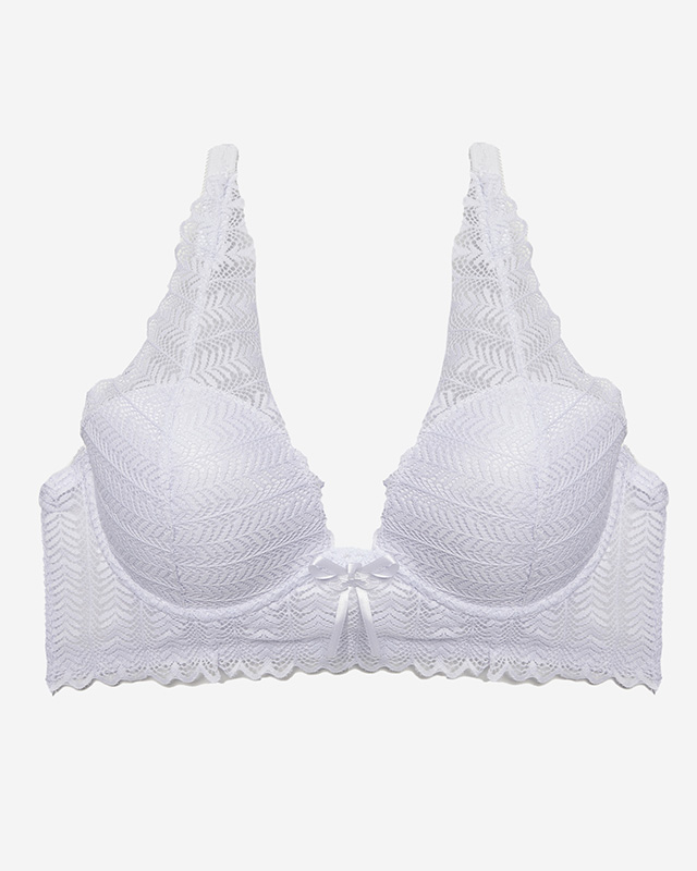 Women's white lace bra - Underwear