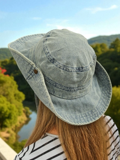 Kalos Denim Päikesemüts naistele – antiikstiil ja UV-kaitse