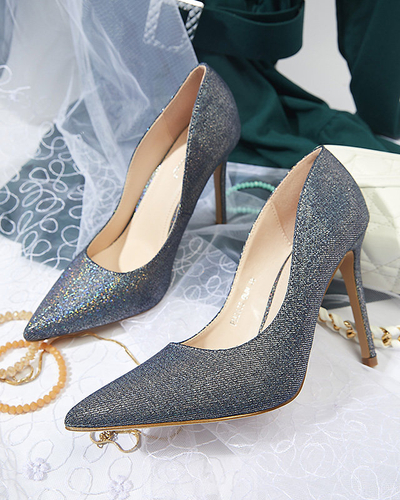 Graafiitne hologrammiga naiste stilettpumpad Soddo-jalatsid