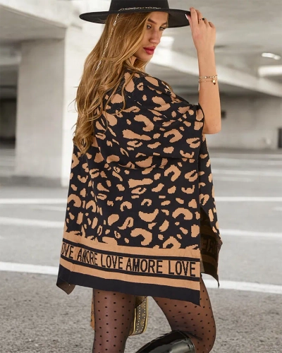 Royalfashion Naiste prinditud poncho