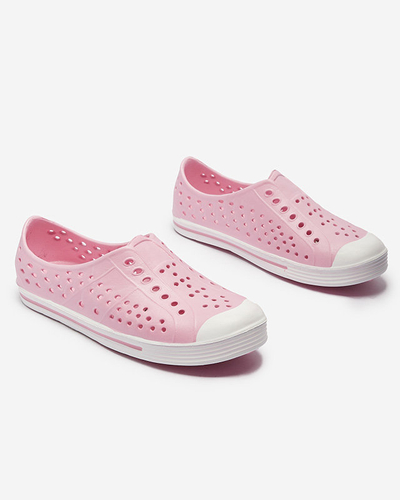 Pink openwork children's rubber sneakers Jiteri - Footwear