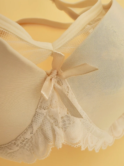 Royalfashion Women's padded bra with mesh