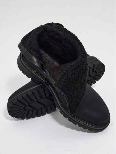 Wyższe botki damskie eko zamszowe Liora