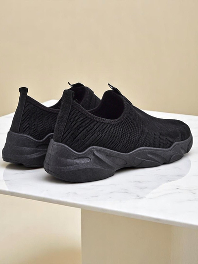 Royalfashion Women's Slip-On Fabric Sports Shoes Flex Move