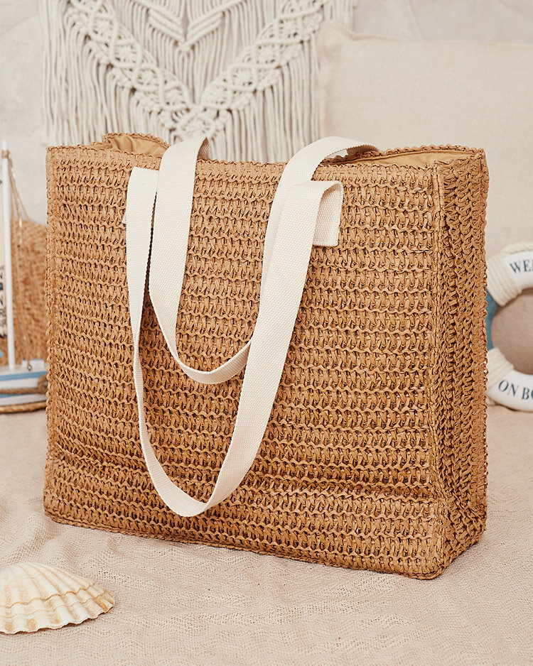 Royalfashion Large women's straw handbag