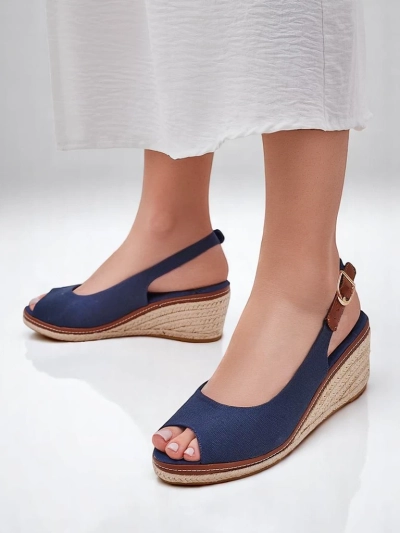 Royalfashion Women's wedge sandals with open toe Tafenis