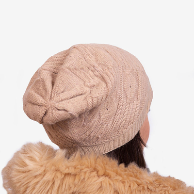 Naiste beež kahekihiline talvemüts - Aksessuaarid