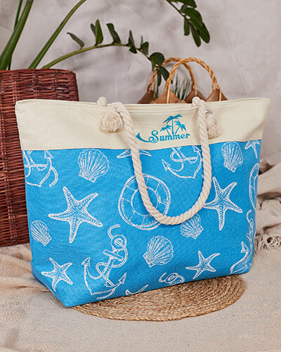 Royalfashion Fabric bag in holiday pattern for shoulder