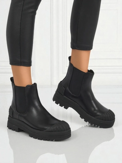 Amber Veil Platform Ankle Boots