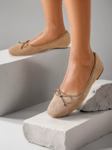Royalfashion Naisten ballerinat, joissa on nauha Zaame