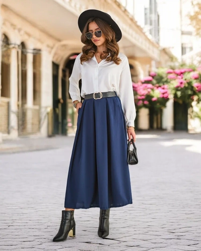 Royalfashion Kvinnors midi kjol