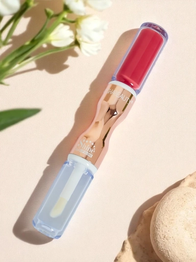 2-in-1 Lipstick and Clear Lip Gloss Shocking Revelation