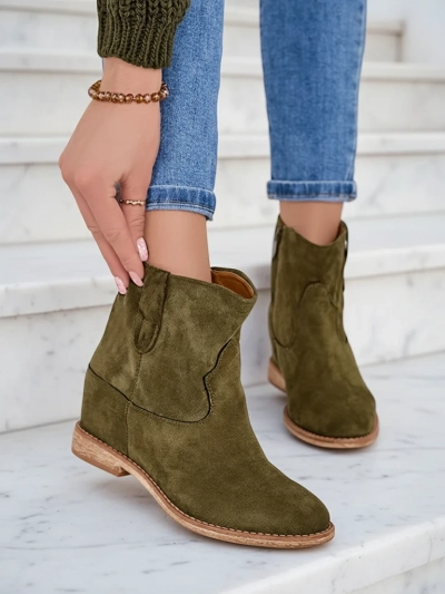 Royalfashion tihur in cowboy style on a covered wedge heel Patorias