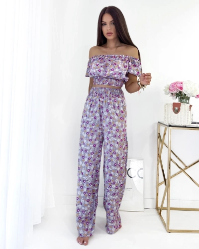 Royalfashion Lilla kaheosaline naiste lilleline komplekt