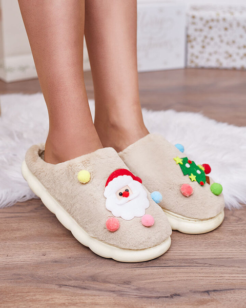 Royalfashion naiste jõulusussid, helepruunid Fertemse