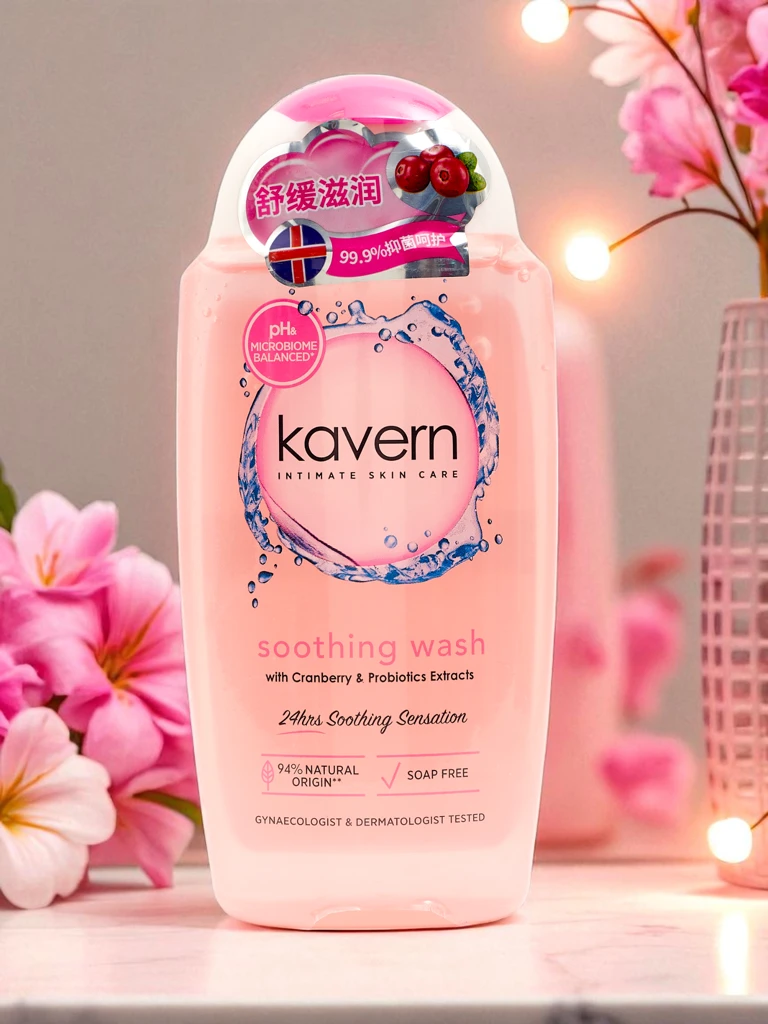 Intimate hygiene gel with probiotics and cranberry extract