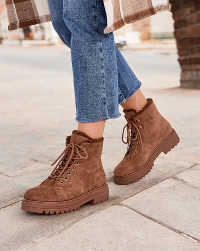 Женские ботинки на шнуровке Royalfashion Vesot