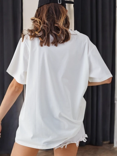 Royalfashion Naiste puuvillane T-särk prindiga