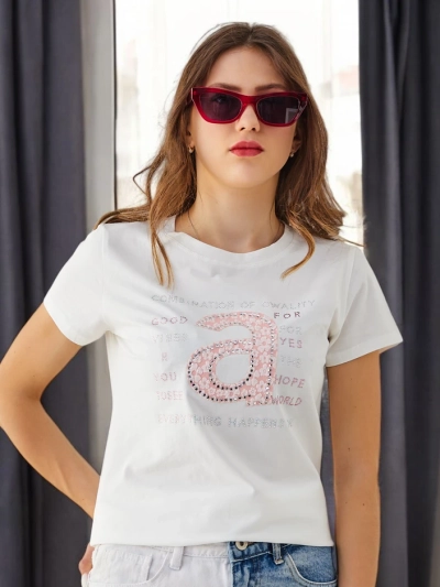 Royalfashion Naister Cotton T-särk Kombinatsioon Owality