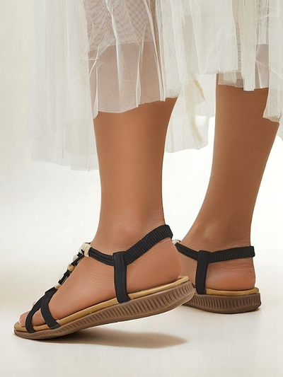 Royalfashion Women’s sandals with Imen embellishments