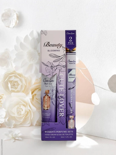 CaleoLuna Blooming Set – Hand Cream and Perfume, 30 ml, 35 ml