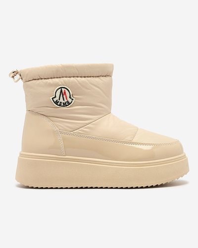 Royalfashion Naiste liibuvad lumesaapad beeži värvi Ademra