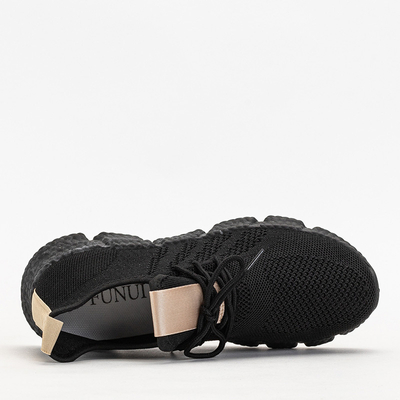 Mustad ja beežid naiste spordijalatsid Bommgi - Jalatsid