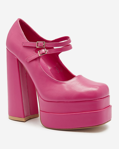 Fuchsia women's high stiletto pumps Edisa - Footwear