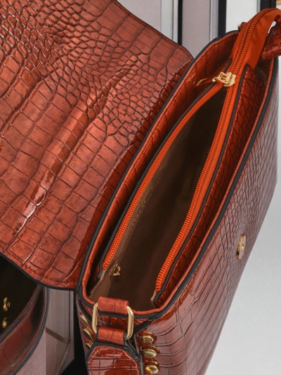 Royalfashion Patent Small Women's Faux Leather Bag Velia Crest