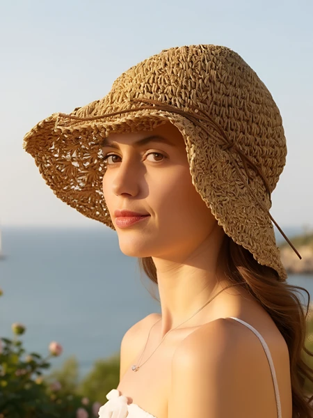 Royalfashion Women's Straw Hat Whisper Bow
