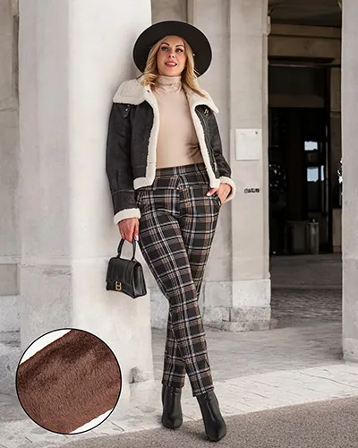 Royalfashion Warmed naiste teggings püksid PLUS SIZE