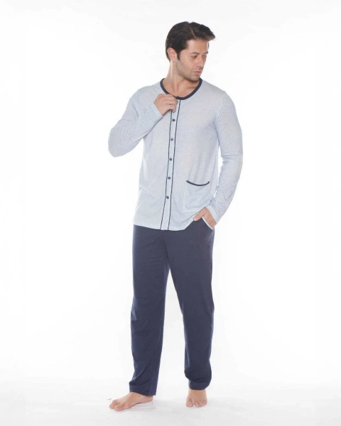 Royalfashion Cotton menn pajamas med trykk