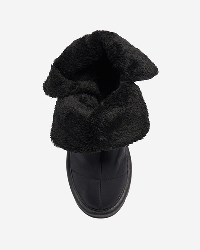 Luna Elegante Winter Ankle Boots in Black