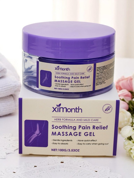 Natural massage gel soothing pain