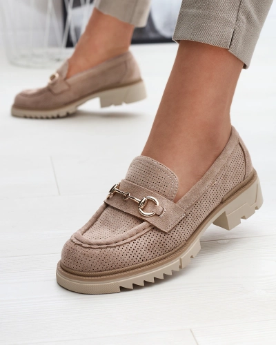 Royalfashion Helepruunid aroomikuga naiste mokassinad ketiga Imerila