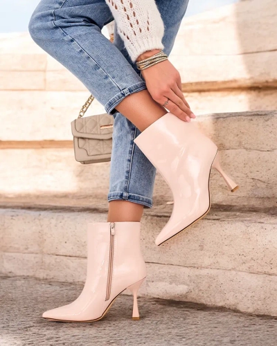 Royalfashion Loori lacquered women's stiletto heeled boots