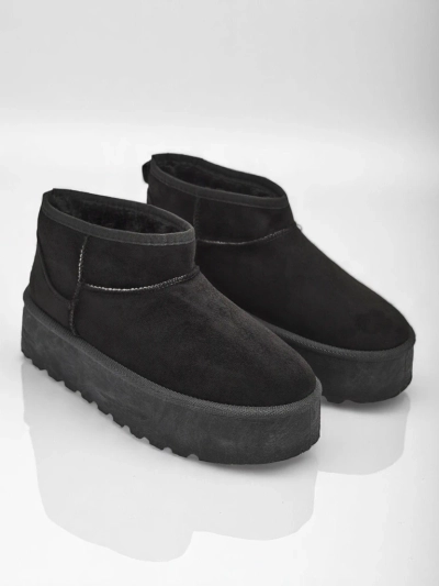 Royalfashion Women's platform a'la snow boots in black Dagodo