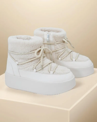Royalfashion Kvindr Buckeafrætsandi Snow Boots Tomis