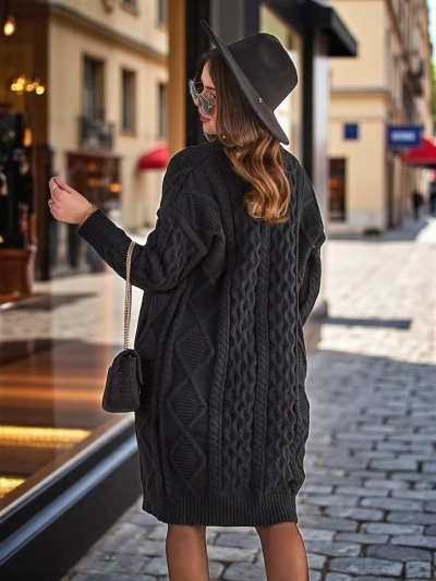 Royalfashion Kvinnors stickade tröja