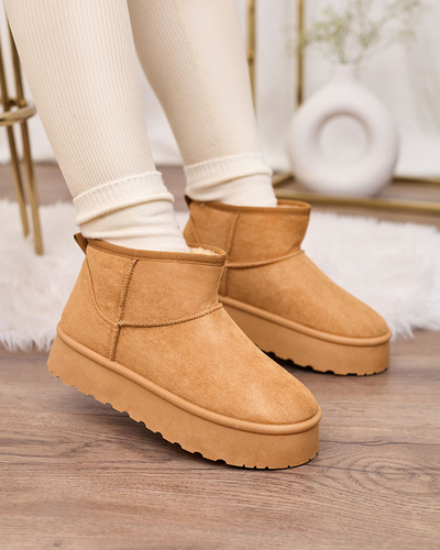 Royalfashion Brown women's platform snow boots Ersinella