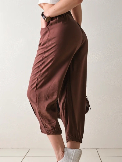 Royalfashion Straight Women's Fabric Trousers 7/8