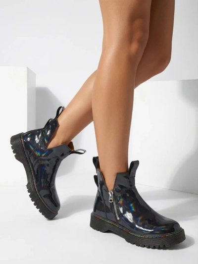 Женские Кожаные Ботинки Diana Черные Элегантные на Осень