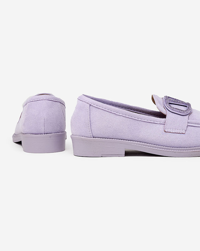 Royalfashion Женские мокасины с украшением из фограсса