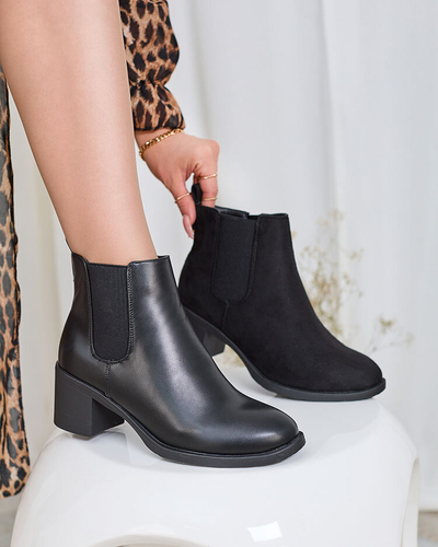 Royalfashion Black women's boots on a post Nanhelyna