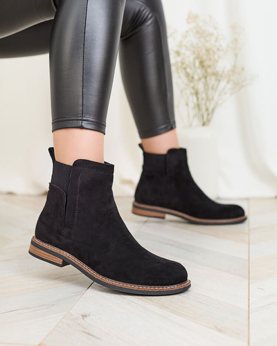 Royalfashion Black women's eco-suede Veysi boots a'la sztyblettes
