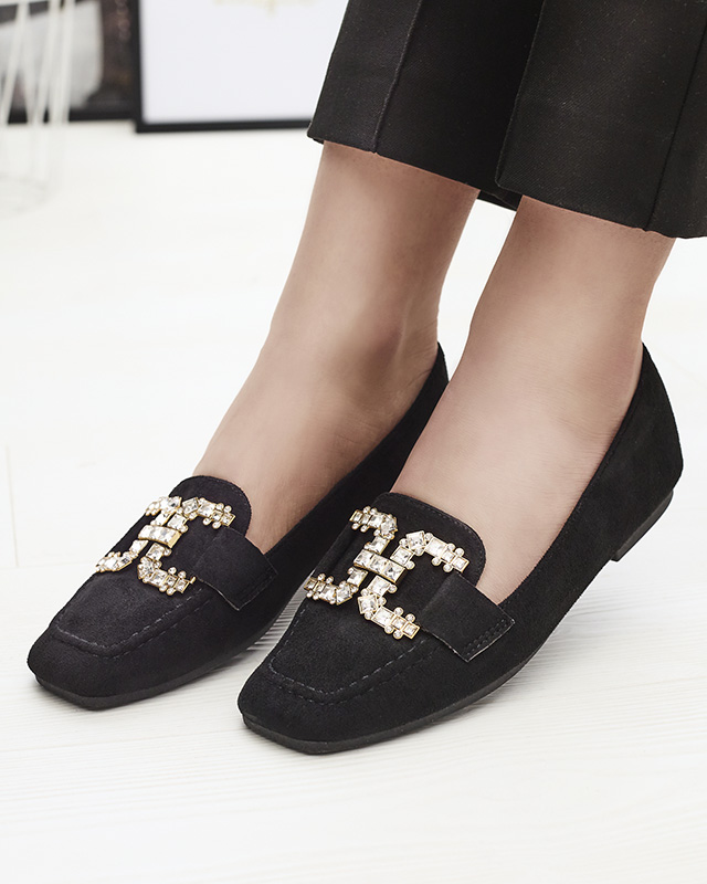 Женские черные мокасины Jaorica- Footwear