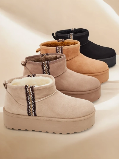 Royalfashion Short women's snow boots Haluzi