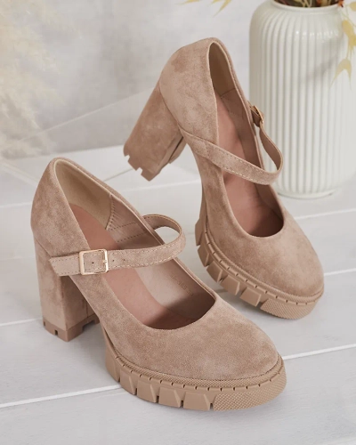 Royalfashion Naiste öko-suedist Elomma pumbad