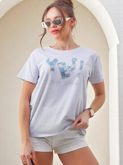 Royalfashion Женская Хлопковая Футболка Да!