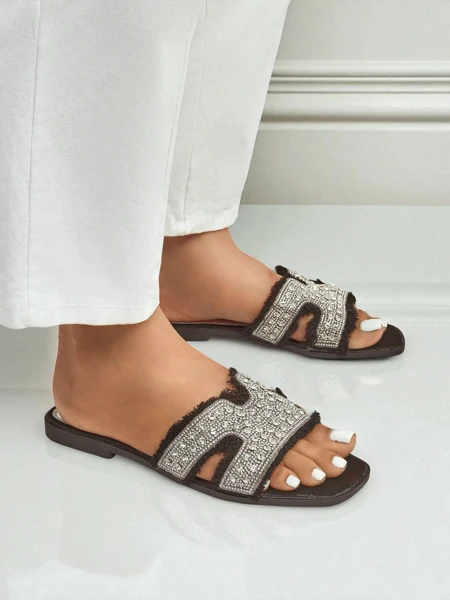 Royalfashion Naiste sandaalid säravate kivikestega CrystalEase